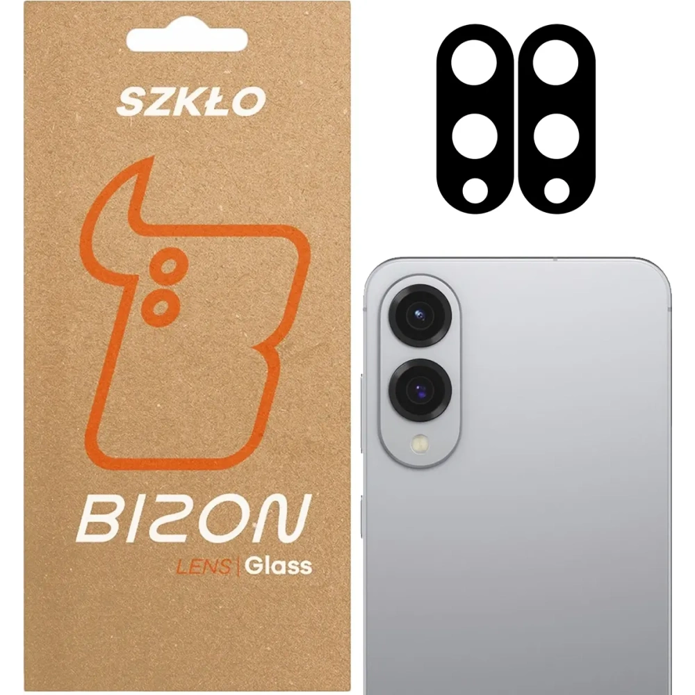 Szkło na aparat Bizon Glass Silk Lens do Samsung Galaxy S25 Edge [2 PACK]