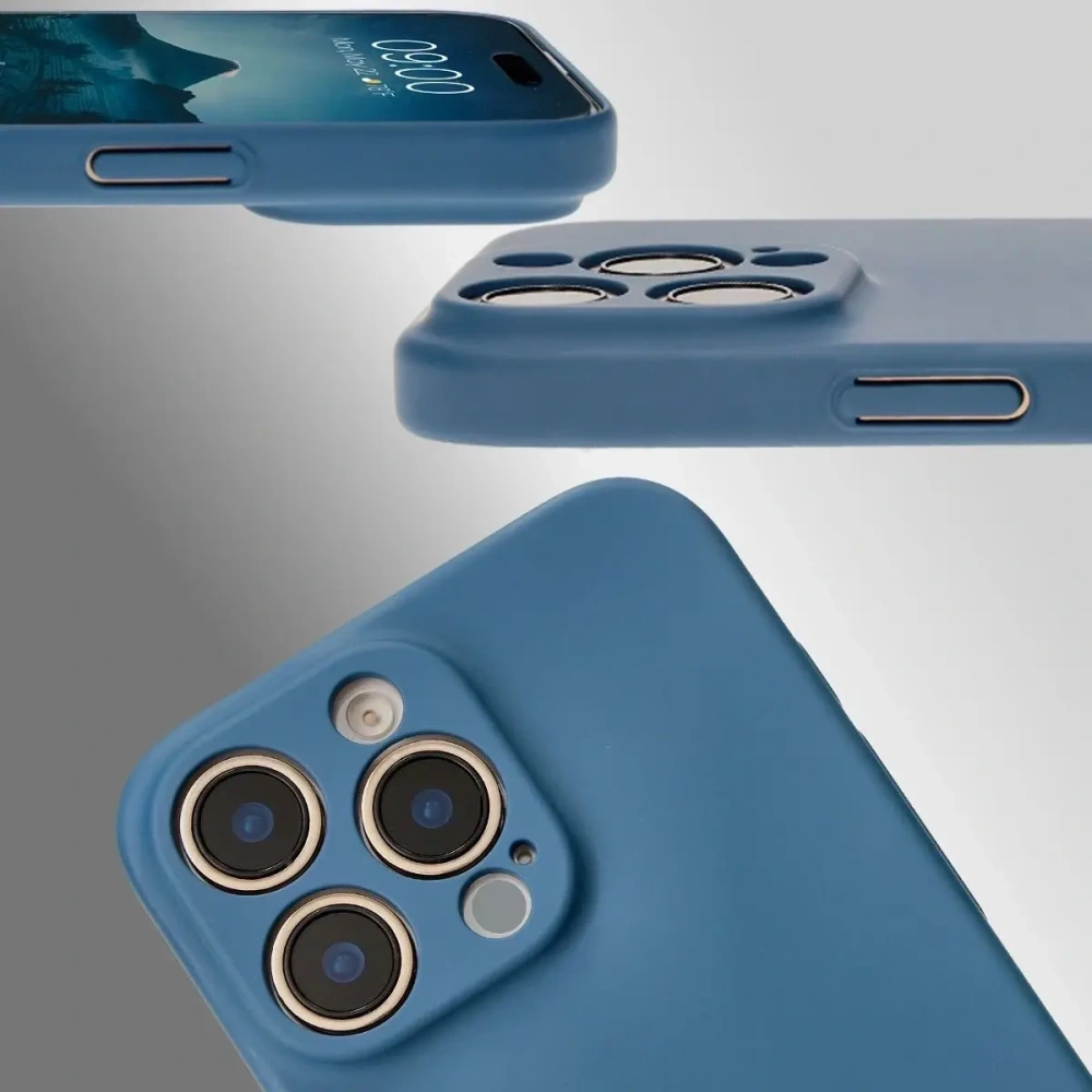 Etui Bizon Case Łupka do Apple iPhone 16 Pro Max niebieskie