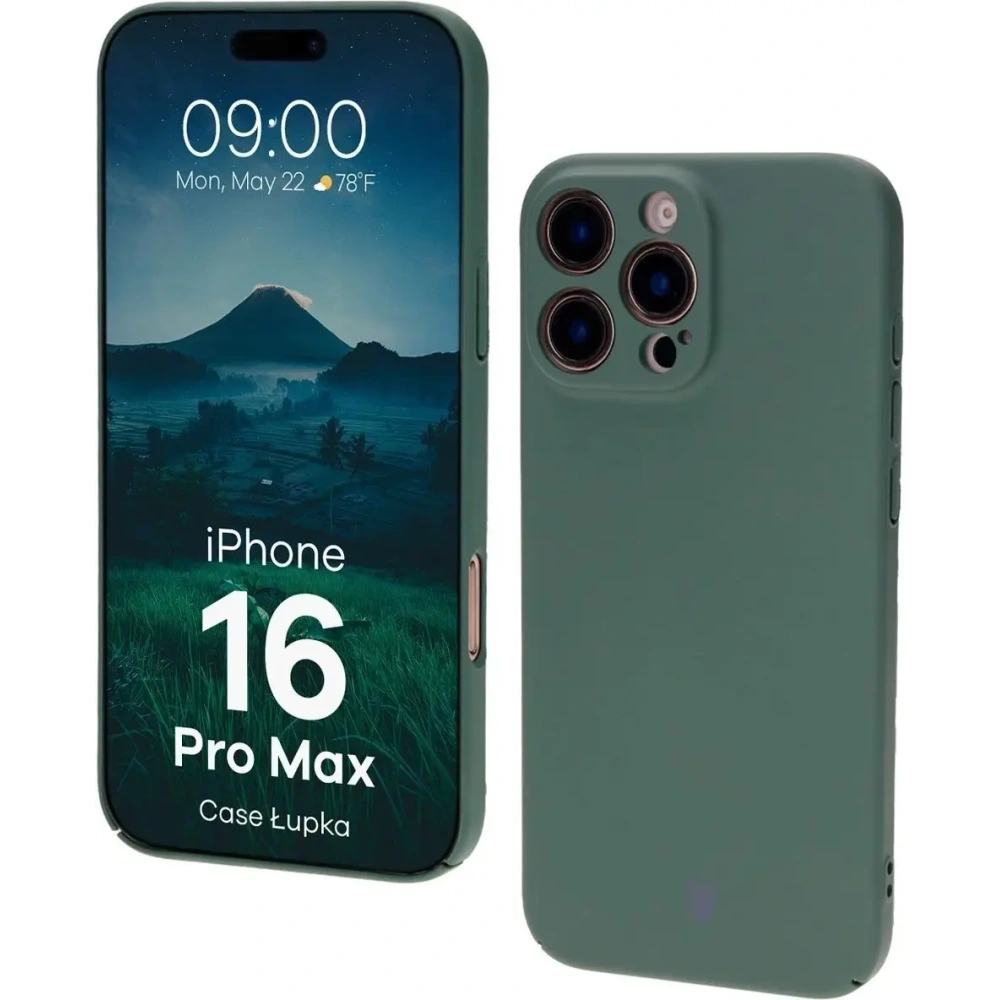 Etui Bizon Case Łupka do Apple iPhone 16 Pro Max zielone
