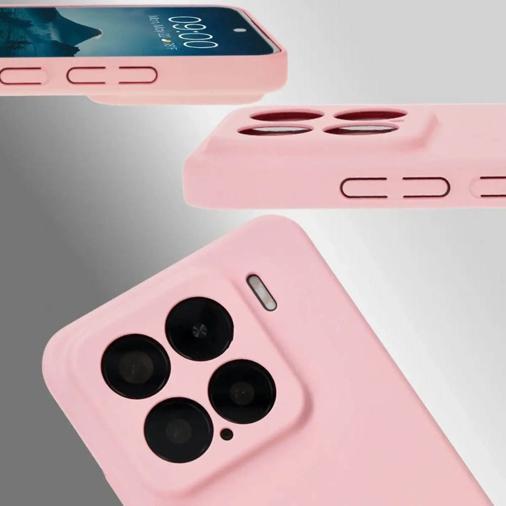 Etui Bizon Case Łupka do Xiaomi 15 różowe