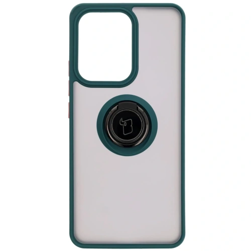 Buy Bizon Case Hybrid Ring Oppo Reno13 F / FS smoky with a dark green frame - BIZ8991 - {ean13} - Home Screen Store Europe