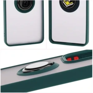 Kup Etui z uchwytem na palec Bizon Case Hybrid Ring do Oppo Reno13 F / FS przydymione z ciemnozieloną ramką - BIZ8991 - {ean13} - Sklep Home Screen