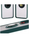 Kup Bizon Case Hybrid Ring Oppo Reno13 F / FS fumuriu cu un cadru verde închis. - BIZ8991 - {ean13} - Sklep Home Screen
