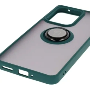 Kup Etui z uchwytem na palec Bizon Case Hybrid Ring do Oppo Reno13 F / FS przydymione z ciemnozieloną ramką - BIZ8991 - {ean13} - Sklep Home Screen