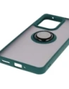 Buy Bizon Case Hybrid Ring Oppo Reno13 F / FS smoky with a dark green frame - BIZ8991 - {ean13} - Home Screen Store Europe