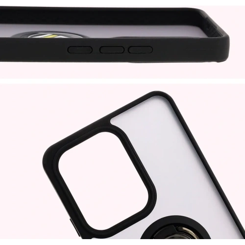 Buy Bizon Case Hybrid Ring Oppo Reno13 F / FS smoked with a black frame - BIZ8992 - {ean13} - Home Screen Store Europe