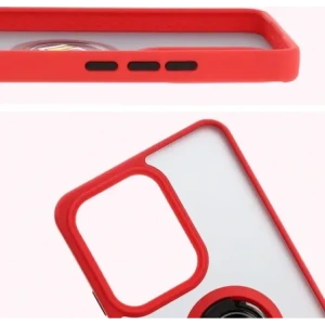 Kup Etui z uchwytem na palec Bizon Case Hybrid Ring do Oppo Reno13 F / FS przydymione z czerwoną ramką - BIZ8993 - {ean13} - Sklep Home Screen