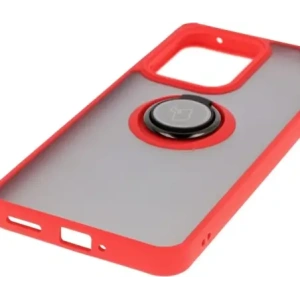 Kup Etui z uchwytem na palec Bizon Case Hybrid Ring do Oppo Reno13 F / FS przydymione z czerwoną ramką - BIZ8993 - {ean13} - Sklep Home Screen