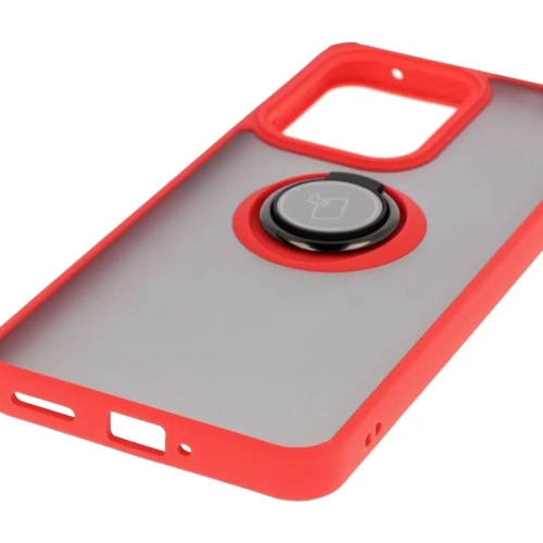 Kup Bizon Case Hybrid Gyűrű Oppo Reno13 F / FS füstös piros kerettel - BIZ8993 - {ean13} - Sklep Home Screen