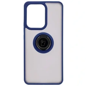 Kup Etui z uchwytem na palec Bizon Case Hybrid Ring do Oppo Reno13 F / FS przydymione z granatową ramką - BIZ8994 - {ean13} - Sklep Home Screen