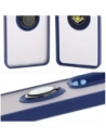 Buy Bizon Case Hybrid Ring Oppo Reno13 F / FS smoky with a navy blue frame - BIZ8994 - {ean13} - Home Screen Store Europe