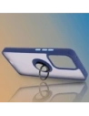Kup Bizon Case Hybrid Ring Oppo Reno13 F / FS fumuriu cu ramă albastră închisă - BIZ8994 - {ean13} - Sklep Home Screen