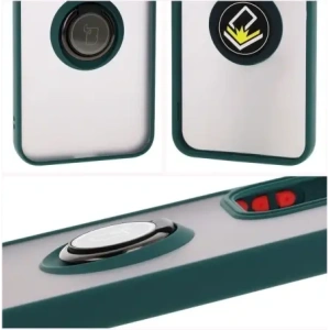 Kup Etui z uchwytem na palec Bizon Case Hybrid Ring do Oppo Reno13 przydymione z ciemnozieloną ramką - BIZ8995 - {ean13} - Sklep Home Screen