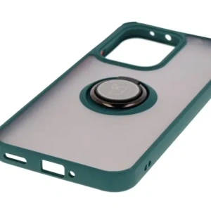 Kup Etui z uchwytem na palec Bizon Case Hybrid Ring do Oppo Reno13 przydymione z ciemnozieloną ramką - BIZ8995 - {ean13} - Sklep Home Screen