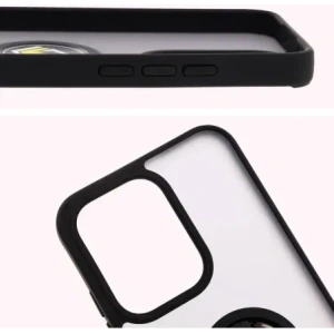 Kup Etui z uchwytem na palec Bizon Case Hybrid Ring do Oppo Reno13 przydymione z czarną ramką - BIZ8996 - {ean13} - Sklep Home Screen