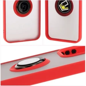 Kup Etui z uchwytem na palec Bizon Case Hybrid Ring do Oppo Reno13 przydymione z czerwoną ramką - BIZ8997 - {ean13} - Sklep Home Screen