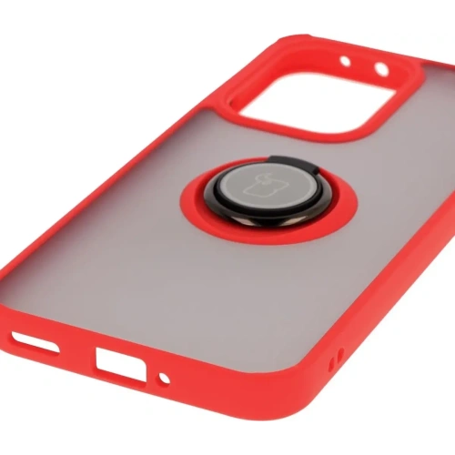 Kup Bizon Case Hybrid Gyűrű Oppo Reno13 füstös piros kerettel - BIZ8997 - {ean13} - Sklep Home Screen