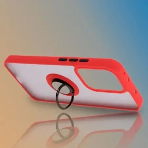 Kup Etui z uchwytem na palec Bizon Case Hybrid Ring do Oppo Reno13 przydymione z czerwoną ramką - BIZ8997 - {ean13} - Sklep Home Screen