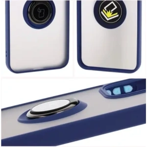 Kup Etui z uchwytem na palec Bizon Case Hybrid Ring do Oppo Reno13 przydymione z granatową ramką - BIZ8998 - {ean13} - Sklep Home Screen