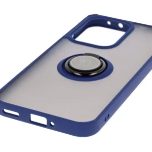 Kup Etui z uchwytem na palec Bizon Case Hybrid Ring do Oppo Reno13 przydymione z granatową ramką - BIZ8998 - {ean13} - Sklep Home Screen
