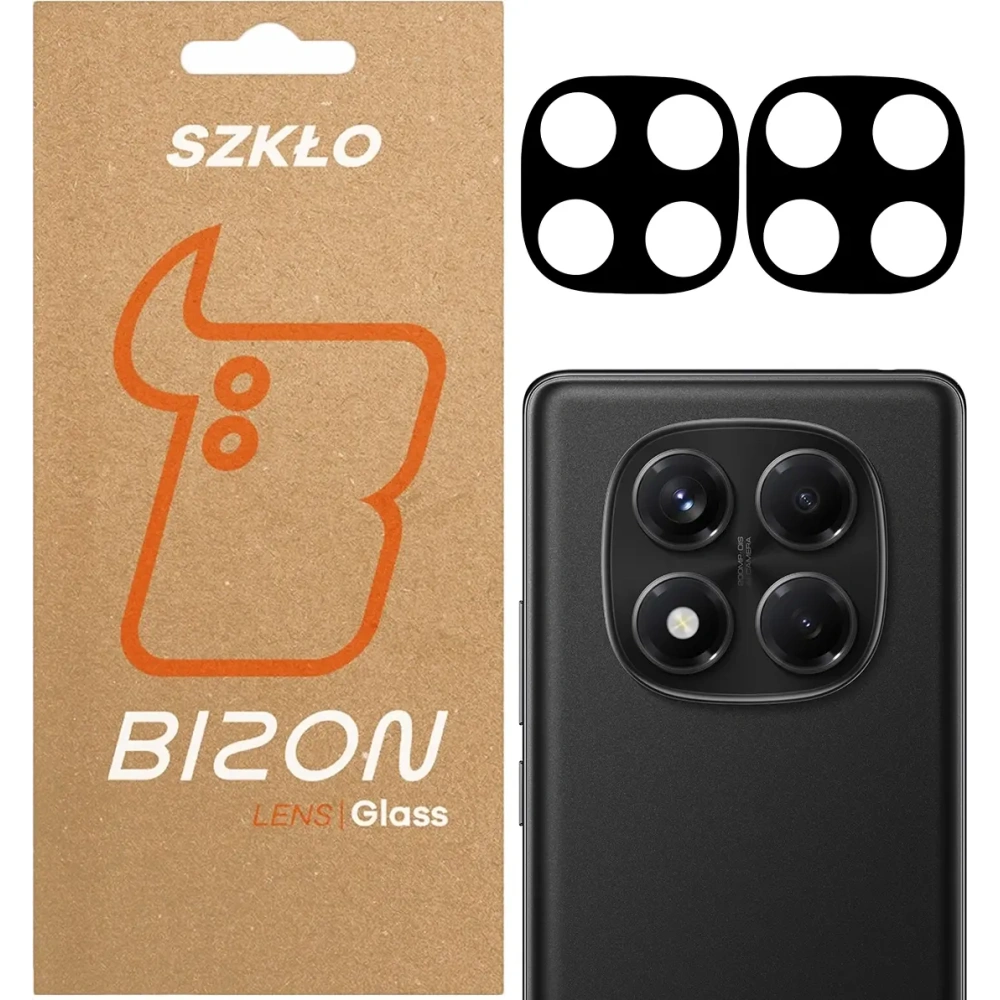 Szkło na aparat Bizon Glass Silk Lens do Xiaomi Redmi Note 14 Pro 5G / Poco X7 [2 PACK]