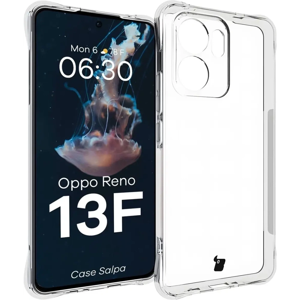 Elastyczne etui Bizon Case Salpa do Oppo Reno13 F przezroczyste