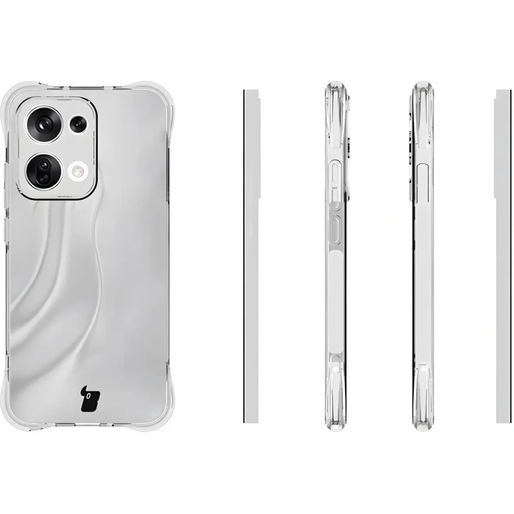 Elastyczne etui Bizon Case Salpa do Oppo Reno13 przezroczyste