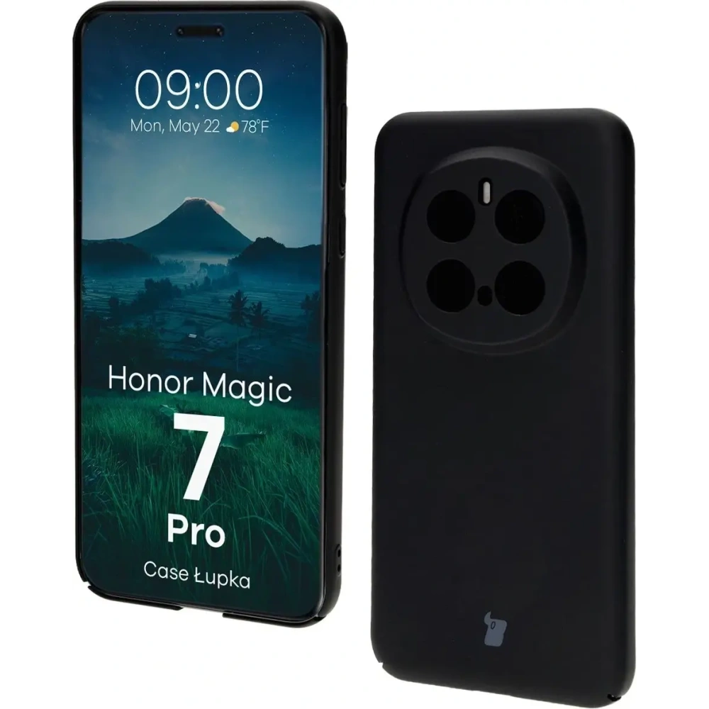 Etui Bizon Case Łupka do Honor Magic7 Pro czarne