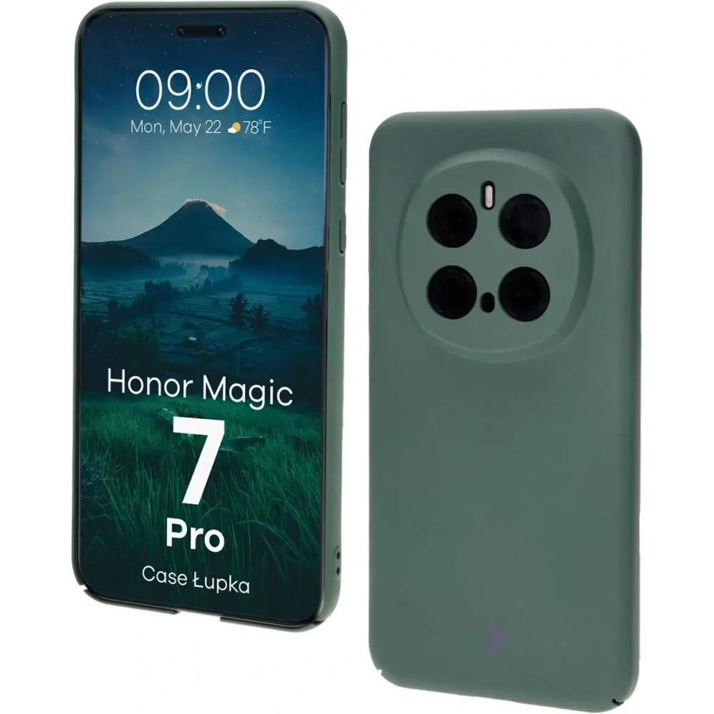 Etui Bizon Case Łupka do Honor Magic7 Pro zielone