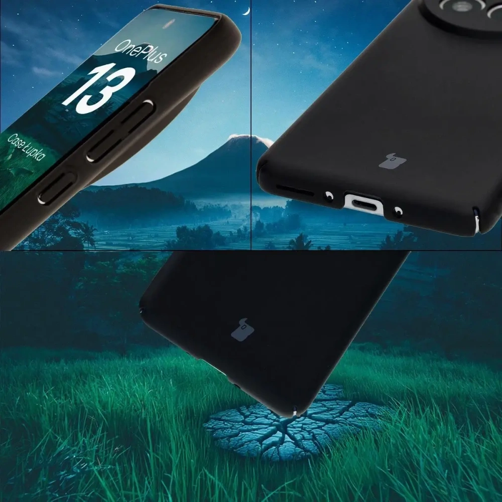 Etui Bizon Case Łupka do OnePlus 13 czarne