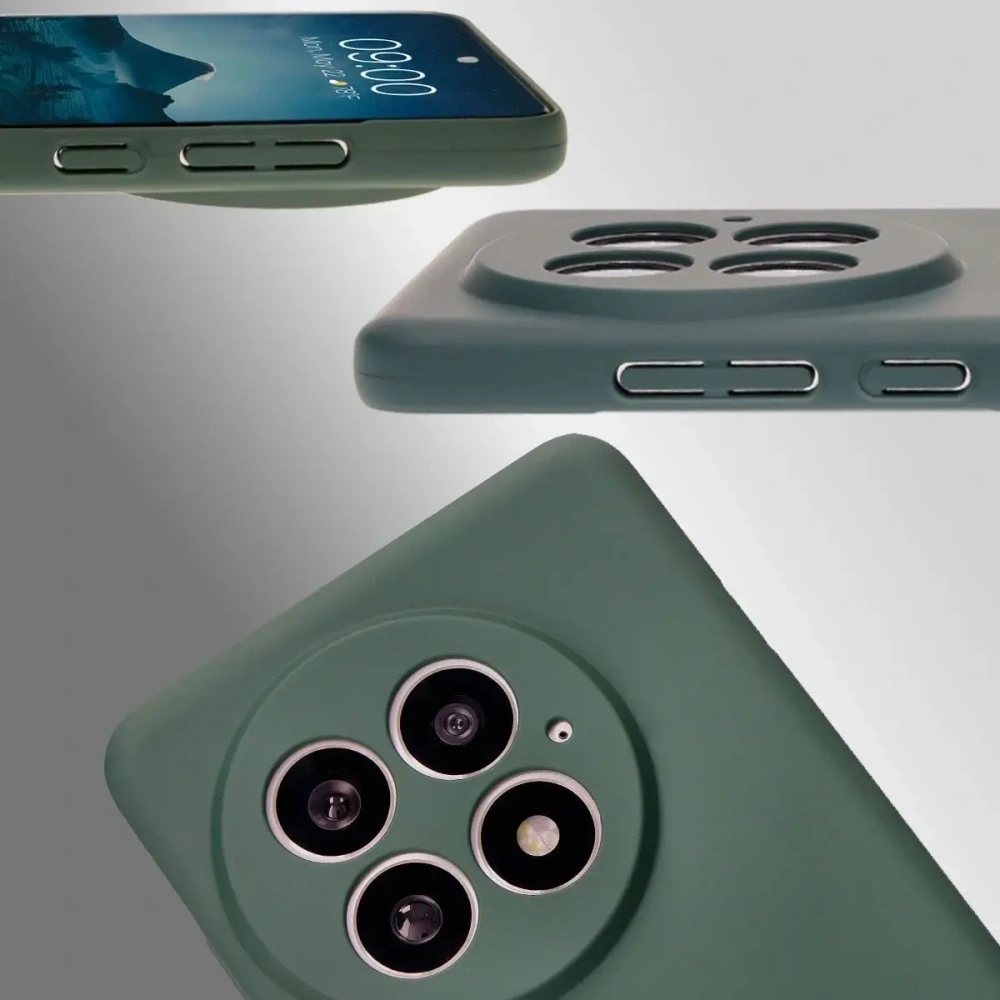 Etui Bizon Case Łupka do OnePlus 13 zielone