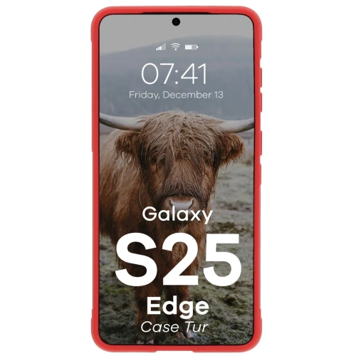 Kup Pancerne etui Bizon Case Tur do Samsung Galaxy S25 Edge czerwone - BIZ9017 - {ean13} - Sklep Home Screen