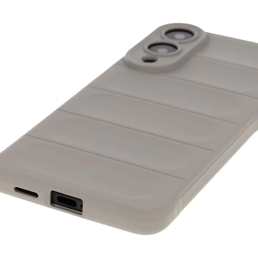 Pancerne etui Bizon Case Tur do Samsung Galaxy S25 Edge jasnoszare