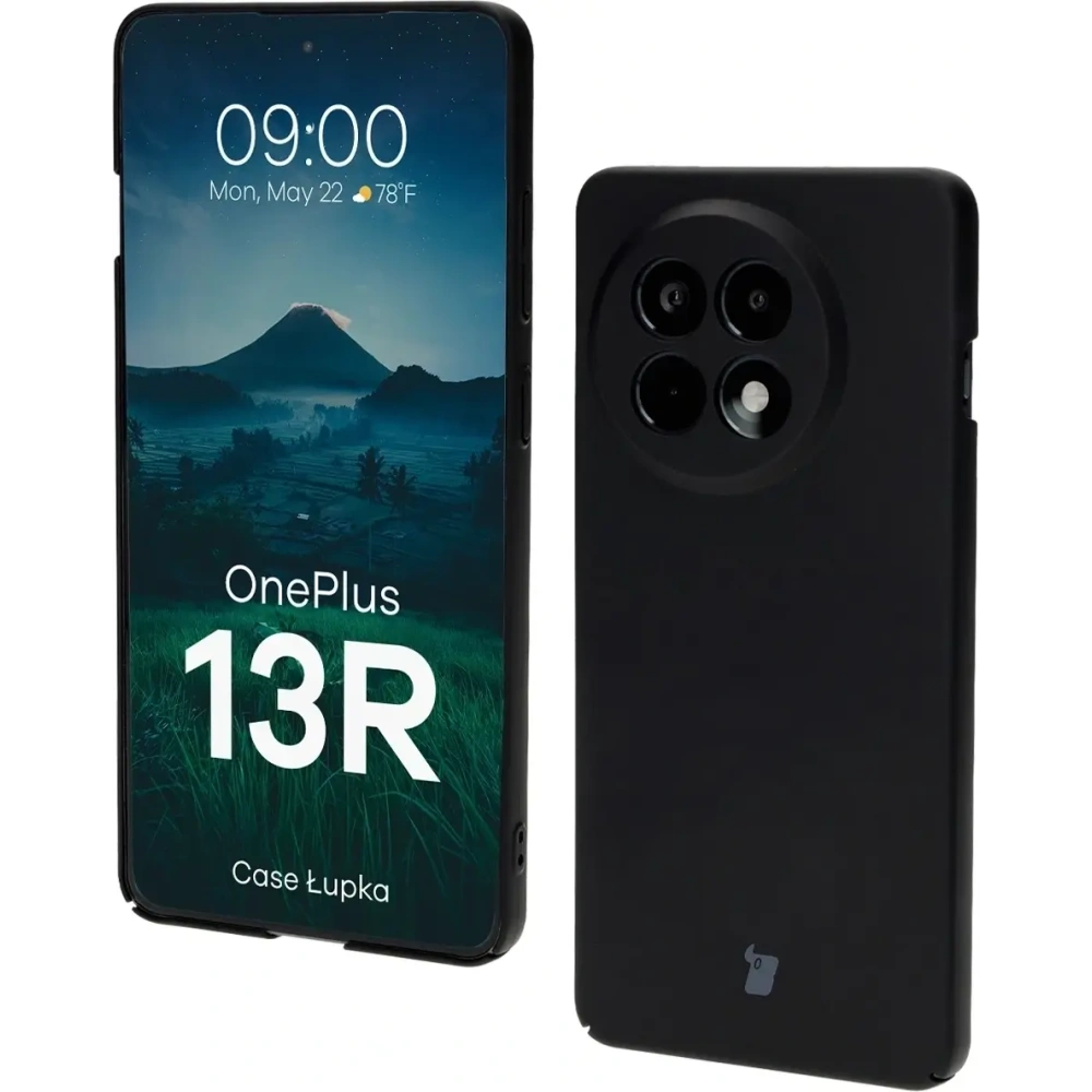 Etui Bizon Case Łupka do OnePlus 13R czarne