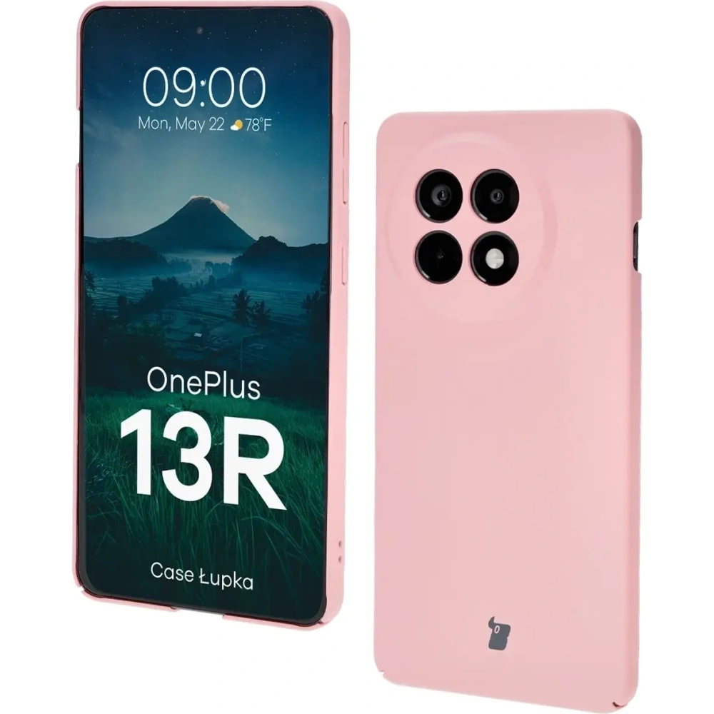 Etui Bizon Case Łupka do OnePlus 13R różowe