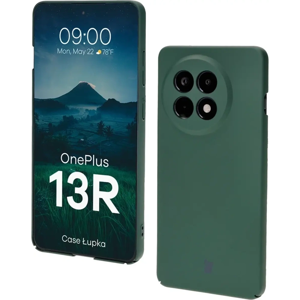 Etui Bizon Case Łupka do OnePlus 13R zielone