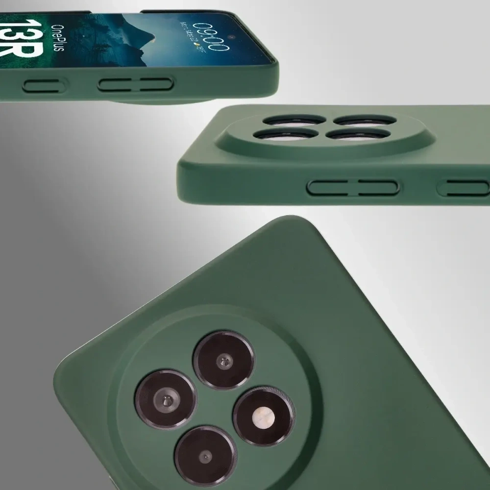 Etui Bizon Case Łupka do OnePlus 13R zielone