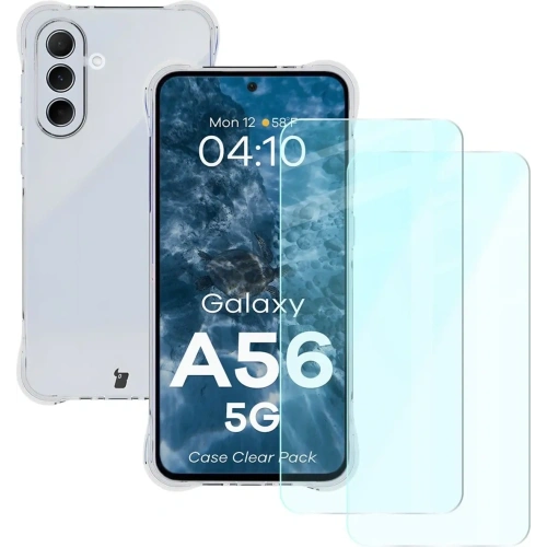 Buy Bizon Case Clear Pack case + 2x screen glass Samsung Galaxy A56 5G clear - BIZ9031 - {ean13} - Home Screen Store Europe