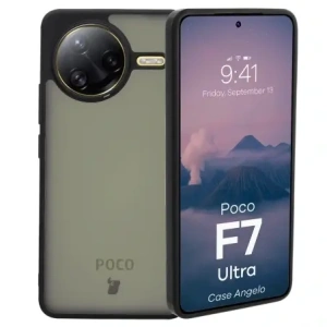 Kup Bizon Case Angelo Xiaomi Poco F7 Ultra fumuriu cu un cadru negru - BIZ9035 - {ean13} - Sklep Home Screen