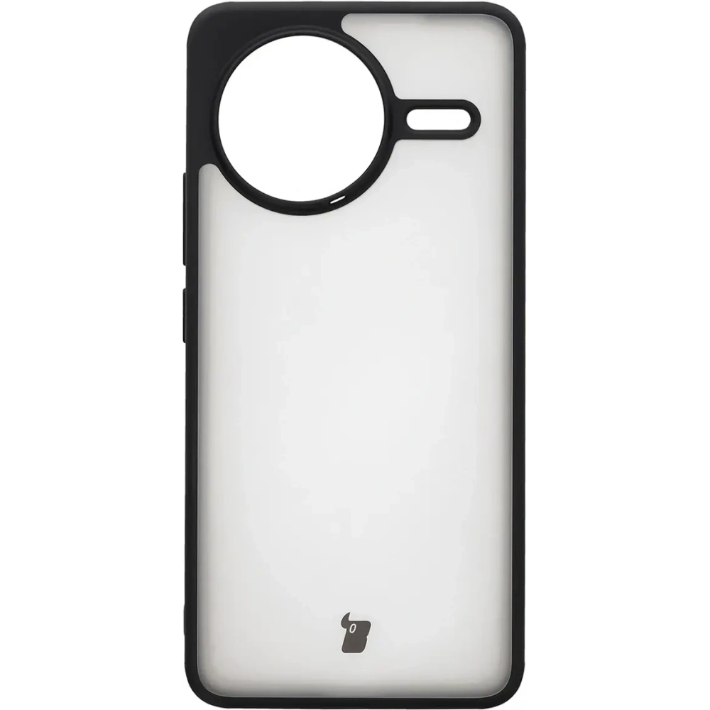 Etui Bizon Case Angelo do Xiaomi Poco F7 Ultra przydymione z czarną ramką