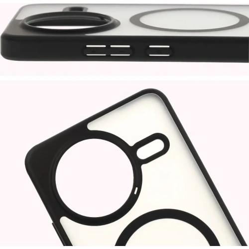 Kup Etui z pierścieniem magnetycznym Bizon Case MatteO do Xiaomi Poco F7 Pro przydymione-czarne - BIZ9040 - {ean13} - Sklep Home Screen