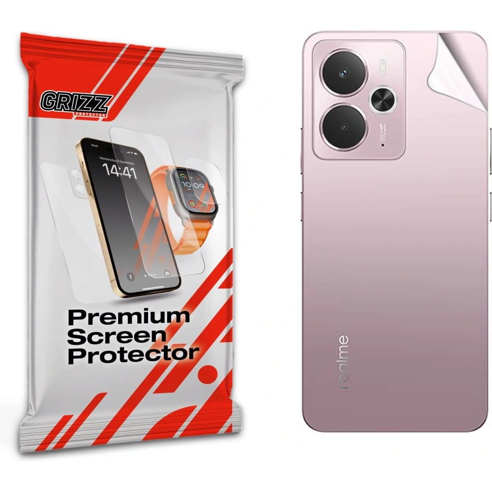 Folia na tył GrizzGlass SatinSkin do Realme 14