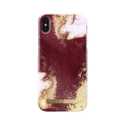 Etui iDeal Of Sweden Apple iPhone Xs Max (Zlatý burgundský mramor)