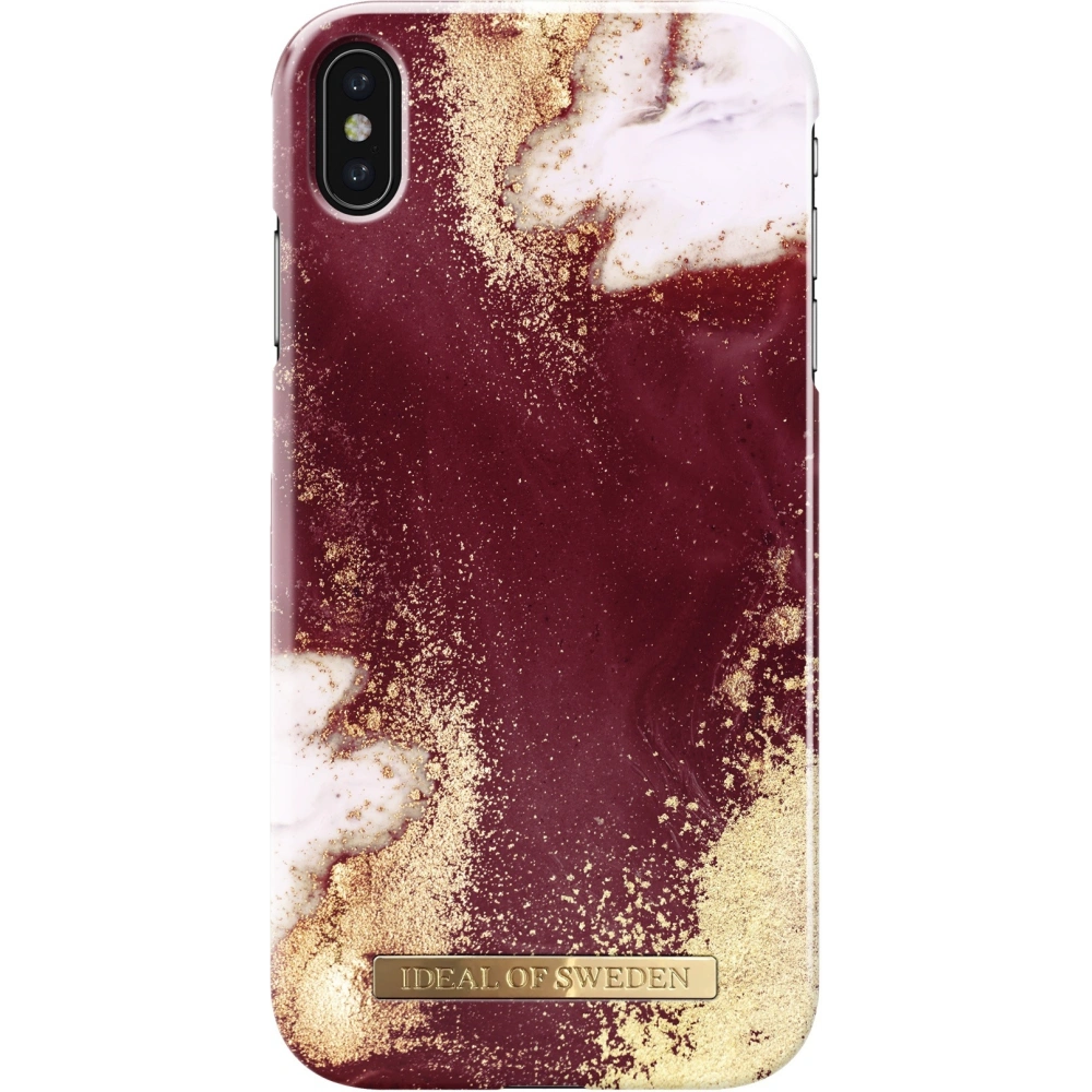 Etui iDeal Of Sweden Apple iPhone Xs Max (Golden Burgundy Marble)