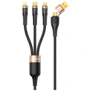 Kup AWEI CL-228 USB-A, USB-C / USB-C, Lightning, microUSB černý kabel - AWEI247 - {ean13} - Sklep Home Screen