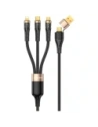 Kup AWEI CL-228 USB-A, USB-C / USB-C, Lightning, microUSB černý kabel - AWEI247 - {ean13} - Sklep Home Screen