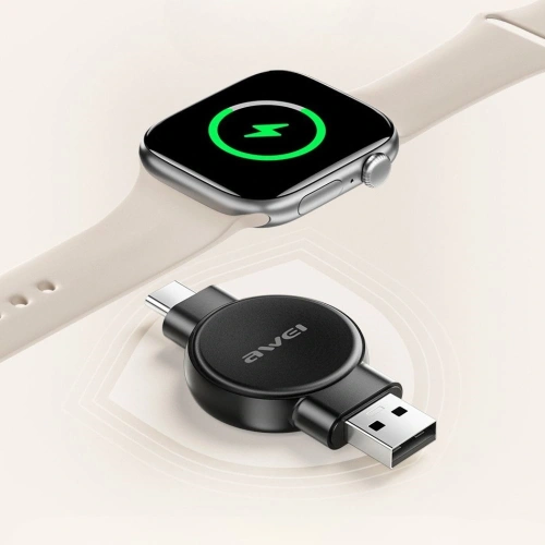 Kup AWEI W26 Încărcător pentru Apple Watch / Samsung Watch negru - AWEI248 - {ean13} - Sklep Home Screen