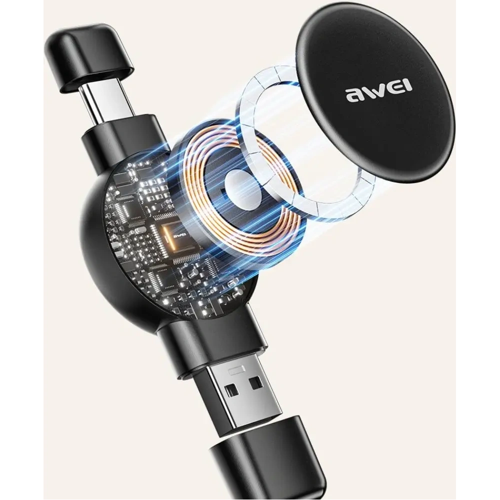 Ładowarka do zegarka AWEI W26 Apple Watch / Samsung Watch czarny