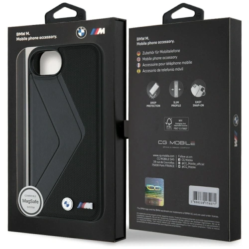Kup BMW Oversized pruhy MagSafe Apple iPhone 16e černý - BMW817 - {ean13} - Sklep Home Screen