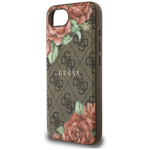 Buy Guess 4G Flowers Print MagSafe Apple iPhone 16e brown - GUE4514 - {ean13} - Home Screen Store Europe